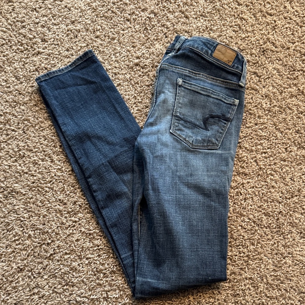 American Eagle Outfitters Dark Blue Skinny Jeans
